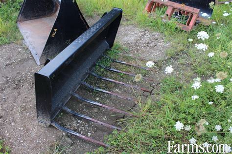 skid steer manure fork for sale|tractor quick attachment manure fork.